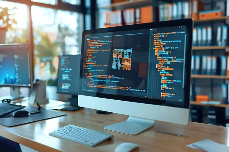 Technicien mettant à jour un ordinateur de bureau sous Windows