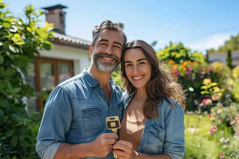 Couple examinant le budget d’achat de leur futur appartement avec un conseiller