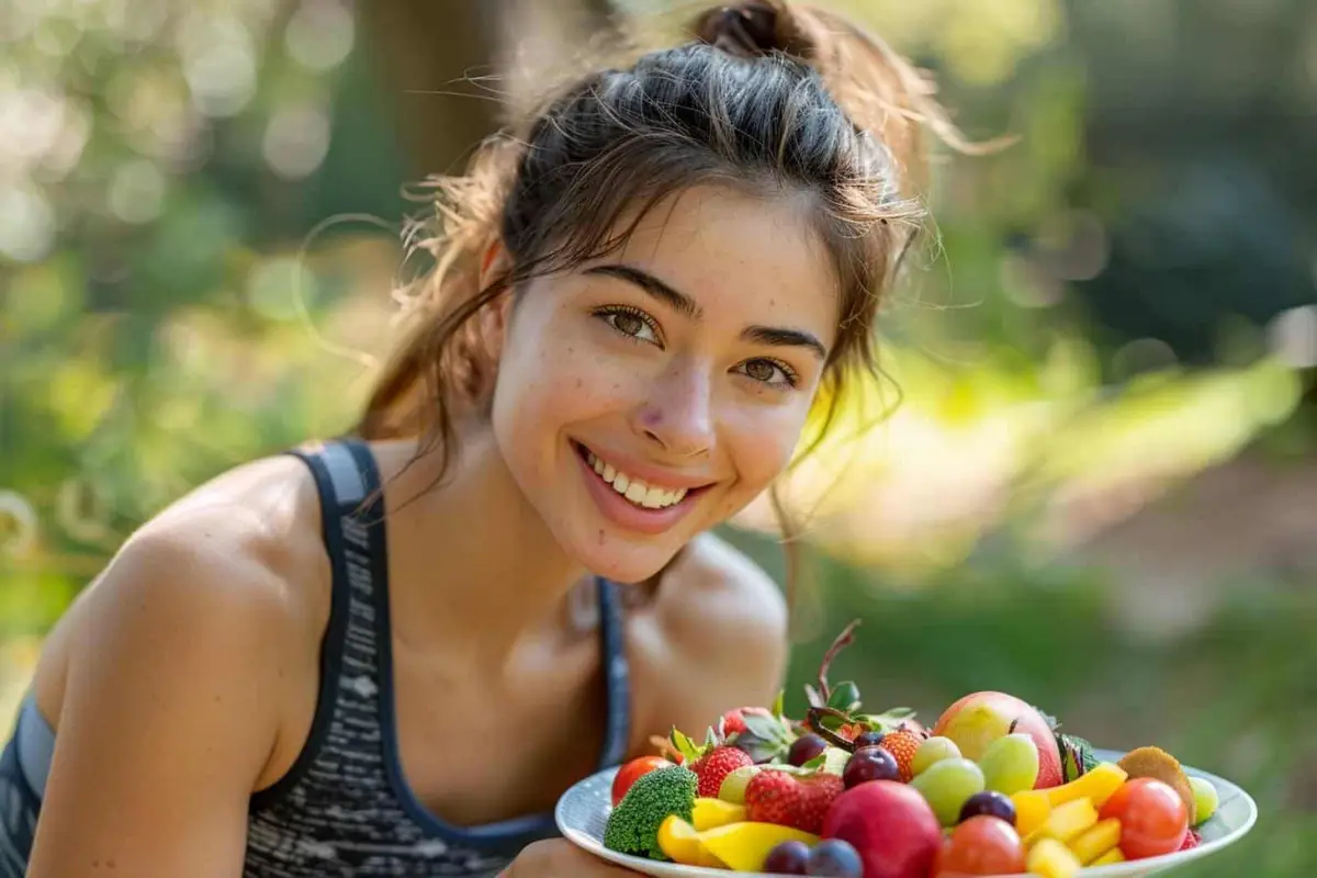 Adulte préparant un repas équilibré avant une marche quotidienne
