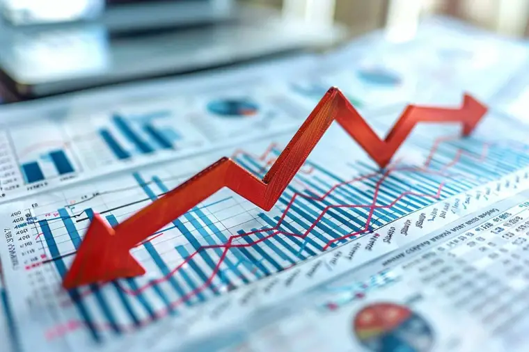Comptable analysant des documents financiers et une prévision de trésorerie