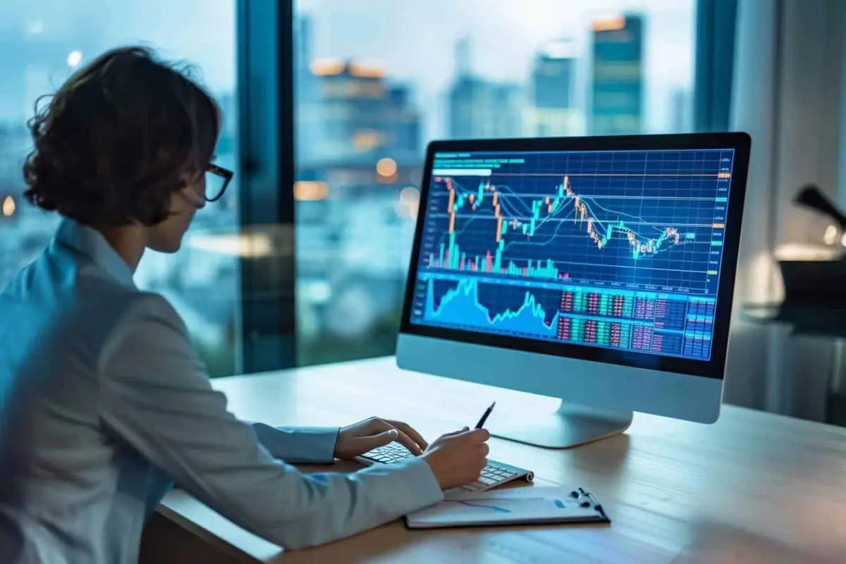Investisseur organisant ses documents avant un premier achat d’actions