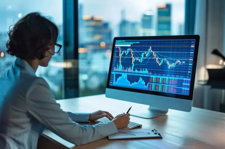Investisseur organisant ses documents avant un premier achat d’actions