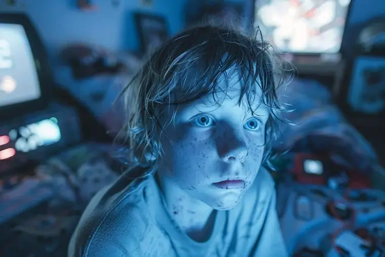 Un parent range une tablette avant de jouer avec son enfant