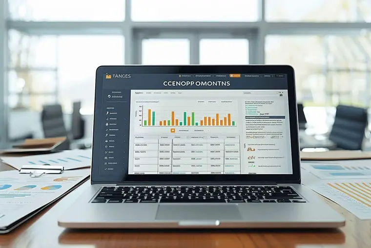 Deux personnes analysent le parcours client d’un site sur un bureau