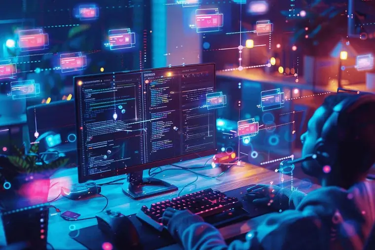 Animatrice préparant une réunion en ligne pour une communauté Discord